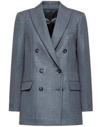 Blanca Vita - Gloxy Double-Breasted Blazer - Lyst