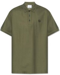 Burberry - Branded Circle Logo Polo Shirt - Lyst