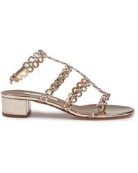 Aquazzura - Infinity Chain Sandals - Lyst
