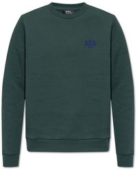 A.P.C. - ‘Vert’ Sweatshirt With Logo - Lyst