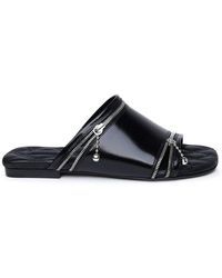 Burberry - Decorative-zip Slip-on Sandals - Lyst