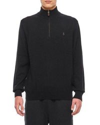 Polo Ralph Lauren - Pony Embroidered Half-zipped Jumper - Lyst
