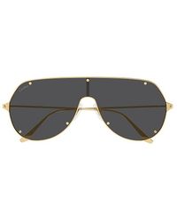 Cartier Shield Frame Sunglasses - Grey