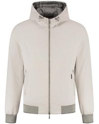 Moorer - Oniro-Stp Hooded Bomber Jacket - Lyst