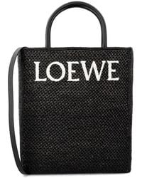 Loewe - Standard A4 Woven Raffia Tote - Lyst