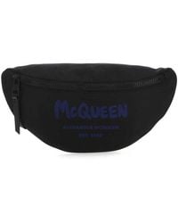 Alexander McQueen Polyester Mcqueen Graffiti Belt Bag Alexa - Black