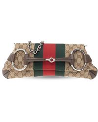 Gucci - Horsebit Chain Medium Shoulder Bag - Lyst