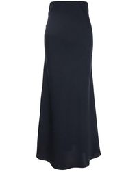 Plain - Long Skirt With Volant Detail - Lyst