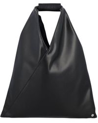 MM6 by Maison Martin Margiela - Small Faux Leather Japanese Tote Bag - Lyst
