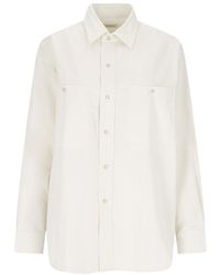Lemaire - Twill Button-up Shirt - Lyst