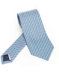 Ferragamo - Silk Tie Ties And Bow Ties Light - Lyst
