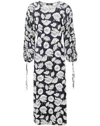 Weekend by Maxmara - All-over Patterned Long-sleeved Dress - Lyst