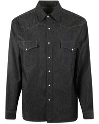 Maison Margiela - Collared Long-sleeve Denim Shirt - Lyst