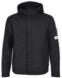 Stone Island - Compass Patch Hooded Jacket - Lyst