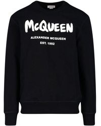 Alexander McQueen - Graffiti-print Sweatshirt - Lyst
