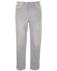 Ami Paris - Grey Denim Jeans - Lyst