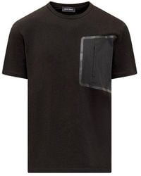 Herno - Laminar T-shirt With Nylon Pocket - Lyst