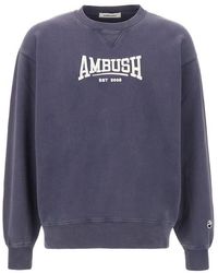 Ambush - Logo Embroidered Crewneck Sweatshirt - Lyst
