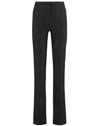 Pinko - Flared Viscose Trousers - Lyst