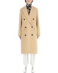 MSGM Wool Coat - Natural