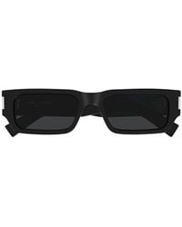 Saint Laurent - Rectangular Frame Sunglasses - Lyst