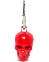 Alexander McQueen Skull Keychain - Red