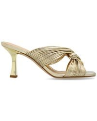 MICHAEL Michael Kors - Alessia Metallic Mule Sandals - Lyst