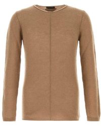 Prada - Camel Cashmere Sweater - Lyst