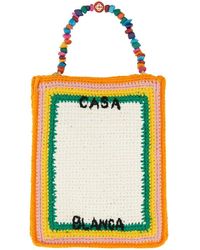 Casablancabrand - Arch Beaded Crochet-knit Tote Bag - Lyst