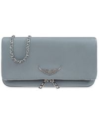 Zadig & Voltaire - Rock Logo Plaque Clutch Bag - Lyst