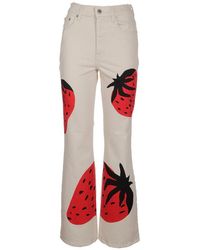 JW Anderson - Strawberry Bootcut Jeans - Lyst