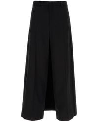 Valentino - Wide Leg Tailored Trousers - Lyst
