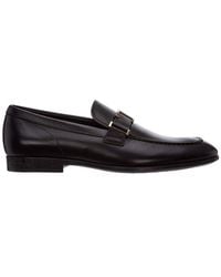 Tod's T Buckled Loafers - Black