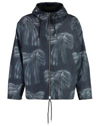 Acne Studios - Hooded All-over Printed Raincoat - Lyst