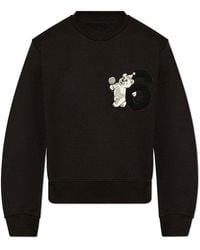 MM6 by Maison Martin Margiela - Bear Patch Crewneck Sweatshirt - Lyst