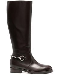 Gucci - Round Toe Knee Length Boots - Lyst