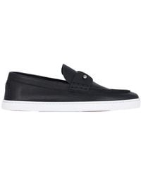 Christian Louboutin - Chambeliboat Leather Boat Shoes - Lyst