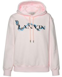 Lanvin - Pink Cotton Sweatshirt - Lyst