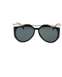 Saint Laurent - Aviator-frame Sunglasses - Lyst