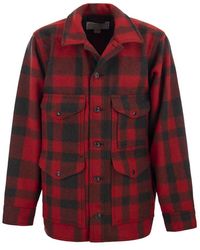 Filson - Mackinaw Plaid Buttoned Shirt Jacket - Lyst