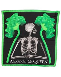 Alexander McQueen - 'mushroom Skeleton' Headscarf - Lyst