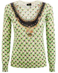Etro - Floral-print Knitted Top - Lyst