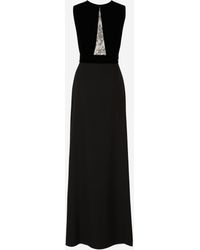 Givenchy Dress With Lace Neck - Black