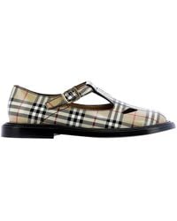 burberry print loafers
