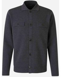 Zanone - Wool Knit Cardigan - Lyst