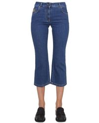 Moschino - Cropped Jeans - Lyst