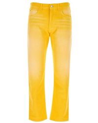 Marni - Bleached-effect Straight-leg Jeans - Lyst