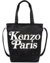 KENZO - Logo Printed Tote Bag - Lyst