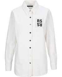 Raf Simons Rs Denim Shirt - White
