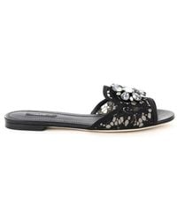 Dolce & Gabbana - Embellished Sandal - Lyst